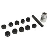 12pcs Wheel Locking Nut Key Kit Rustproof Anti Theft Lug