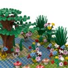 LANMANUO Garden Plants Building Bricks Set, 480PCS Flowers Bushes Trees