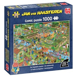 Jan Van Haasteren - JVH - The Vegetable Garden - The Vegetable Garden - Adult Jigsaw Puzzle - 100% Recycled Cardboard - 1000 Pieces Jumbo