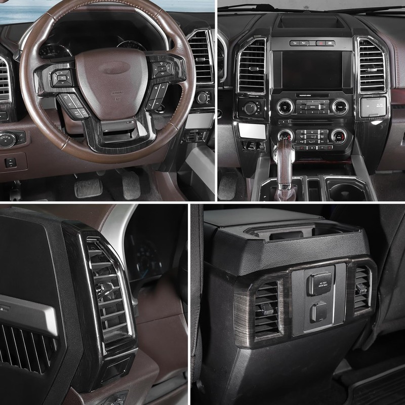 Voodonala for F-150 2015-2020 Center Console Interior Trim Cover Kits