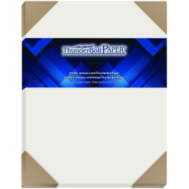 50 Off-White Translucent 17# Thin Sheets - 8 X 10 Inches Photo|Picture-Frame Size - 17 lb/Pound Light Weight Fine Quality Paper - Tracing, Fun or Formal Use - Light Gray, Not a Clear Transparent