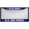 U.S. Air Force Retired MST. Sergeant Chrome License Plate Frame