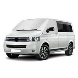 LMYSUFI Car Windscreen Cover Compatible with VW T5 2003-2024, Sun Protection Windscreen Thermal Mats, External Thermal Windscreen Cover Windscreen Cover