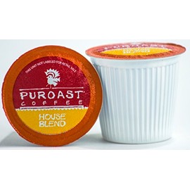 Puroast Low Acid Coffee Single-Serve Pods, House Blend, High Antioxidant, Compatible with Keurig 2.0 Coffee Makers,12 Count (Pack of 1)