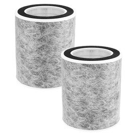 2 Pack True HEPA H13 Filter Replacement for Shark HP200 HP201 HP202 HP230 HP231 HP232 HP300 HP301 HP302 HP305 HC501 HC502 HC503 HC504 HC505 UA205 UA505 AP1000 Air Purifier # HE2FKBAS, HE2FKBASMB