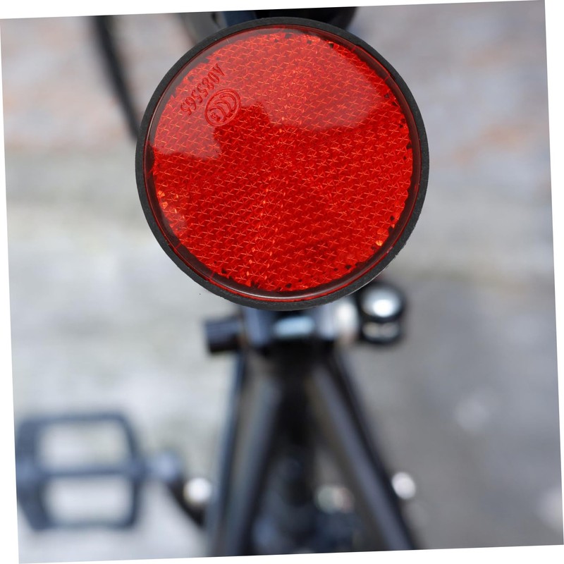 Mobestech 4pcs Car Reflectors Round Vehicle Reflectors for Improved Safety
