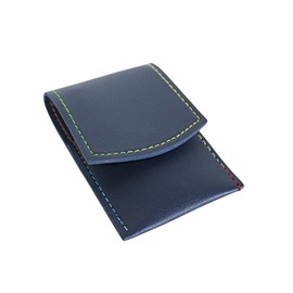 Dependable Industries Inc. Essentials 4 Piece Black Stainless Steel Manicure Nail Care Kit In a Blue Faux Leather Snap Case Ideal for Travel and Holiday Gifts Unisex Grooming Kit