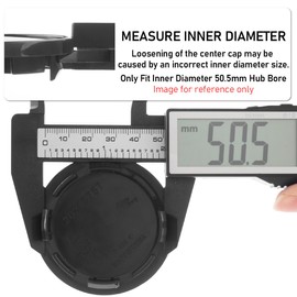 RhinoTuning 4 PCS 54mm/2.15in Wheel Center Caps Compatible with MKC Wheels Ibiza 6LL601171 Chrome Rim Hub Caps, OD: 54mm/2.15in ID: 51mm/2.01in