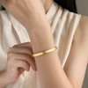 Gold Bangles Bracelet for Women 18K Gold Plated Stainless Steel