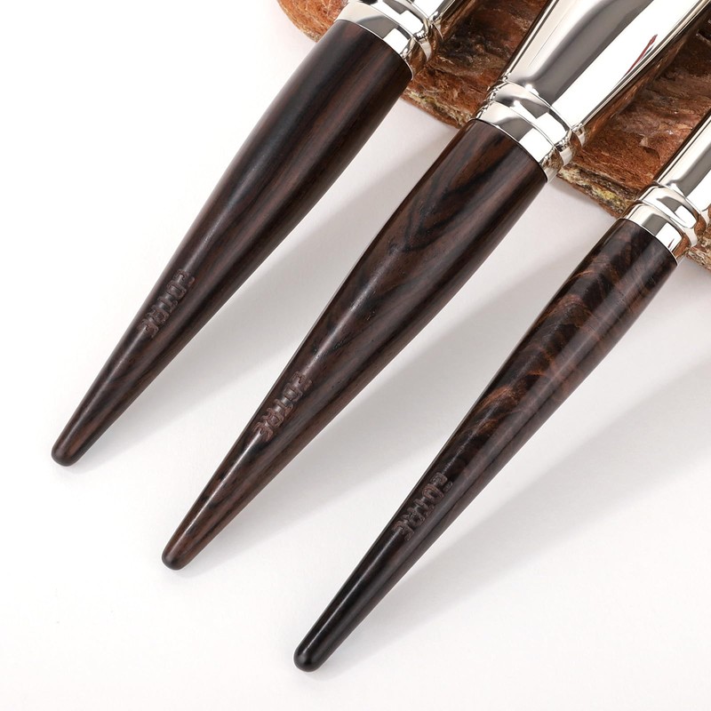 EDTRE Ebony Makeup Brushes Set of 5 Makeup Brushes, Makeup