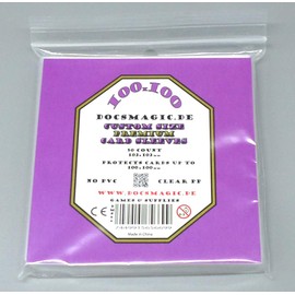 docsmagic.de 50 Premium Custom Size Board Game Sleeves - 100 x 100-102 x 102 - for Etherfields