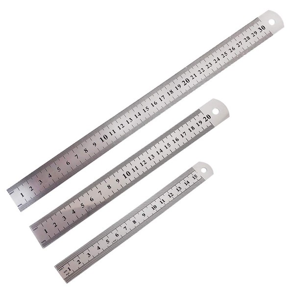 Stainless Steel Ruler, Metal Rule Precision Rule Kit Straight Edge