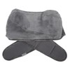 Uterus Warming Waist Belt Dark Gray Adjustable Thick Soft Plush
