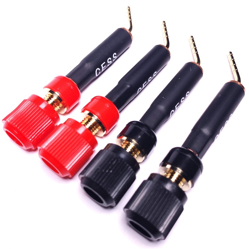 CNCESS CESS-130 Pin Screw Type Banana, Speaker Pin Plugs for