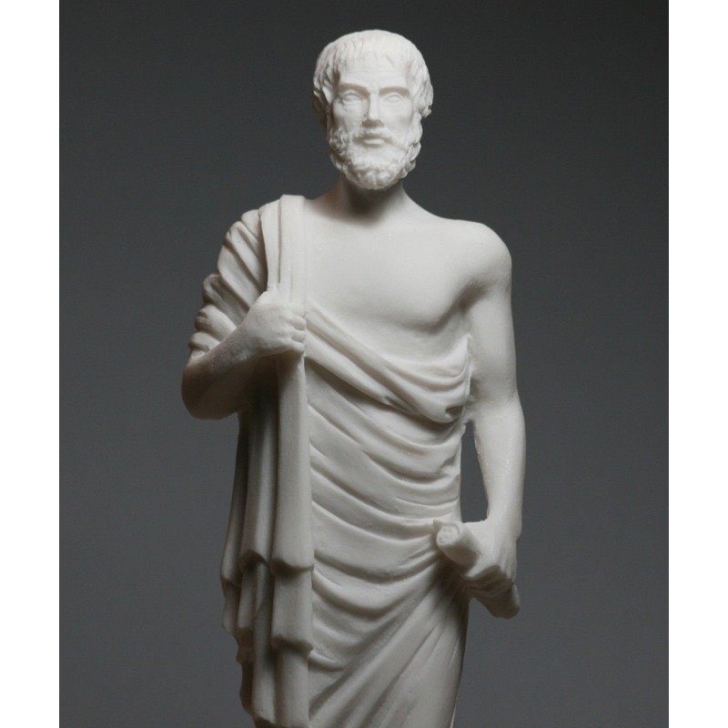 Aristotle Greek Philosopher and Scientist Cast Marble Statue Sculpture Figurine