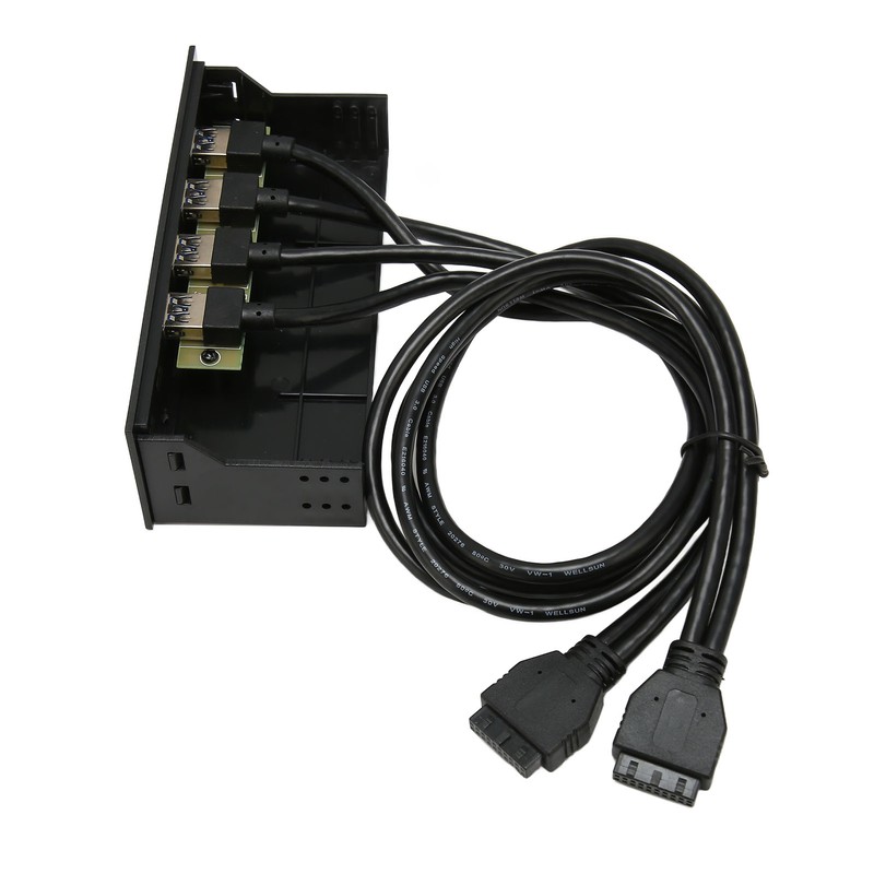 USB3.0 Hub Front Panel 5Gbps 4 Ports 19pin Optical Drive