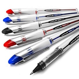 Uni-Ball Vision Elite UB-200 Liquid Ink Rollerball Pen (Pack of 6)