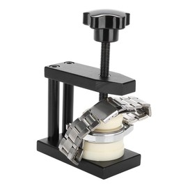 Manual Rotarys Watch Capping Machine, Screw Type Watch Crystal Front Back Case Cover Press Tool, with 12 Dies Pressing Repair Kit Tool