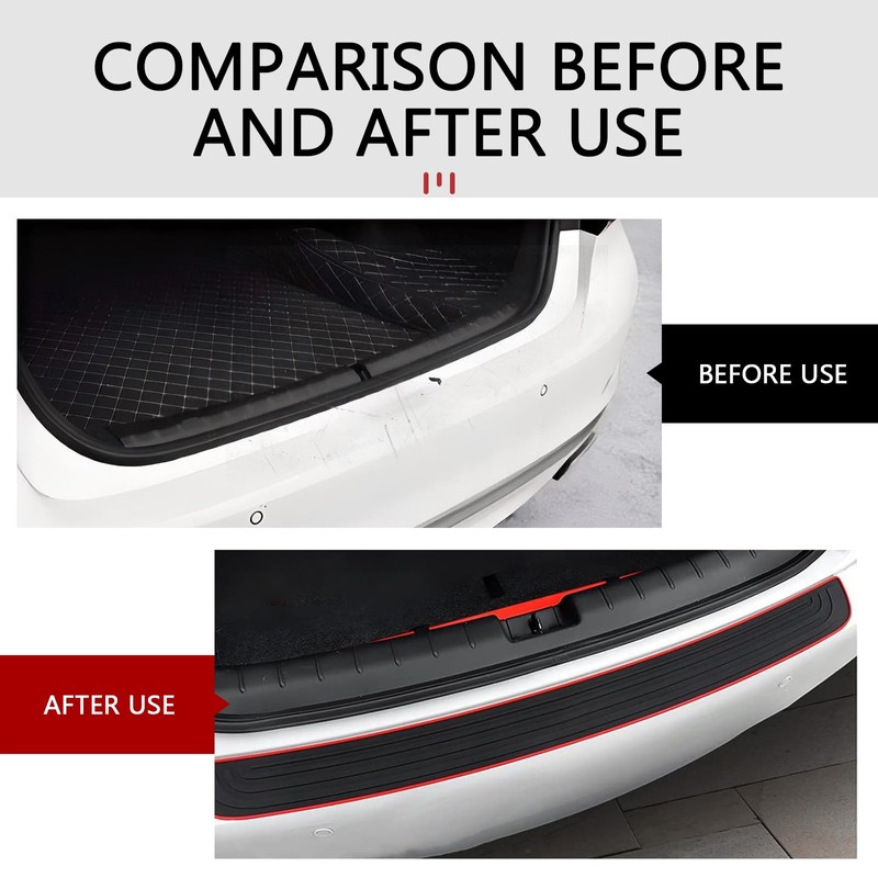 winterrock Car Rear Bumper Protector, 35" x 3.15" Rear Bumper