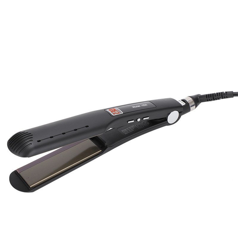 Electric Hair Straighter Silicone Strip Straightening Curling Hair Styling Flat