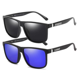 HGDGears Polarised UV400 Sunglasses for Men and Women for Driving, Fishing and Running, Sunglasses for Men, B/Black+Deep Blue