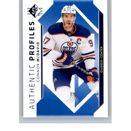 2023-24 Upper Deck SP Profiles Blue Parallel Hockey #AP1 Connor McDavid Hockey Card