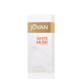 Jovan White Musk for Women Eau de Cologne Spray 2 fl oz (Pack of 1), Notes of Jasmine, Musk, and Amber, Women's Fragrance, Long Lasting, Everyday Fragrance, Travel Size