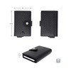 Stealth Wallet Minimalist Slim Lightweight Pop Up Card Holder, Silver