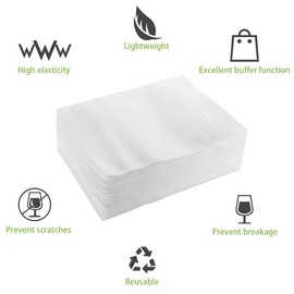 Toyvian 100PCS Bubble Bags Shockproof Bubble Bag Foam Wrap Cushion Pouches Scratch Resistant Protective Glasses Dishes Packing Wrap for Shipping Storage Moving