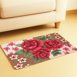 Rose Flower Door Mat - Medium 48x78cm