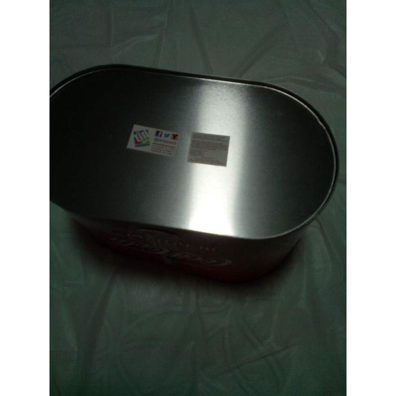 Coca-Cola Coke A Cola Galvanized Ice Bucket