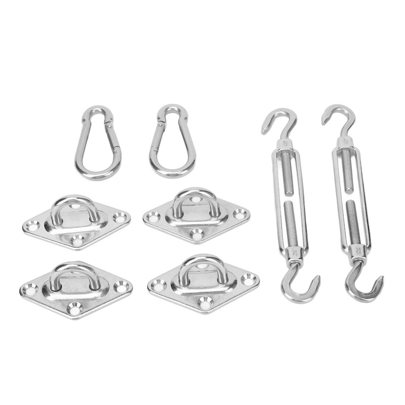 Sun Shade Sail Hardware Kit Sturdy Structure Stainless Steel Sunshades