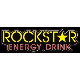 Rockstar Energy Drink.3.5 Inch  Sticker Yellow Star Vinyl Glossy indoor/outdoor