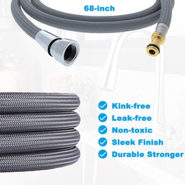 150259 Pull Down Hose Kit For Moen Faucet Replacement Part 150259 Hose, Moen Kitchen Faucet Replacement Part 187108, Reflex Moen Pull Down Hose, 68-inch, Upgraded Ver.