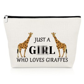 Giraffes Cosmetic Bag Giraffes Lover Gift Funny Giraffes Makeup Bag Animal Lover Gift Themed Gifts for Women Graduation Gifts for Daughter Giraffe Friend Gift Cosmetic Pouch Christmas Birthday Gift
