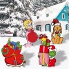 Unbranded New Grinch Christmas 2 Diff sets (7pc) Yard Signs