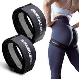 MANUEKLEAR Blood Flow Restriction Bands with Non Slip for Working Out to Occlusion Training, Exercise Glutes Occlusion Bands - Colour: Black-yellow