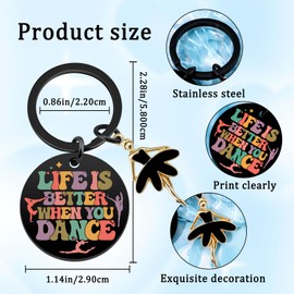 Dancer Gifts Dance Recital Gifts For Girls Cute Dance Keychain Ballet Gift For Dancers Dances Teacher Appreciation Gift Ideas Ballet Dancer Stuff Accessories Ballerina Present Stocking Stuffers