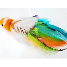 Percy Parrot bird cat toy feather teaser, feather,interactive kitty,unique,Cat Toy,Kitty,Gift for Cat Lover,Gift for Cat,Best Cat Toy