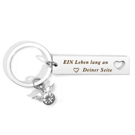 Christmas Gifts for Girlfriend, Girlfriend Gift, Favourite Person Gift, Keyring, Couple Gifts, Girlfriend Birthday, Anniversary Gift for Her, Valentine's Day Gifts, Pair of Keychains 3
