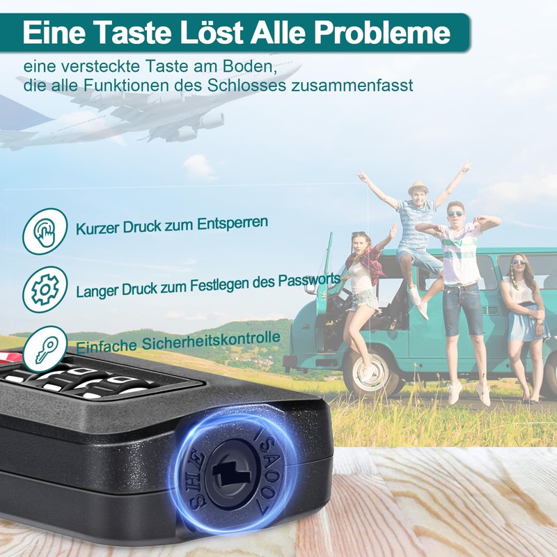 ZHEGE Suitcase Lock Combination Lock 3 Digit TSA Lock with