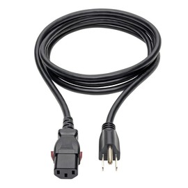 Power Extension Cord 5-15P to Locking C13 M/F 18 AWG 10A 6ft