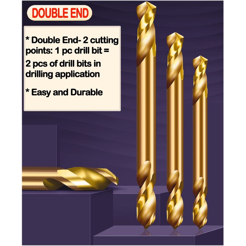 Cobalt Drill Bit Set 3.2 mm Double End HSS Co