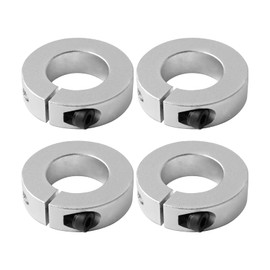 (4-Pack) Shaft Collar Bore 28mm, Aluminum Alloy One Piece Shaft Collar Clamp Style,50mm OD, 15mm Thickness, with M6 Set Screws