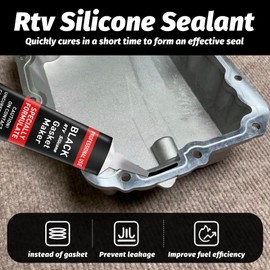 RTV Silicone Gasket Maker, High Temp Silicone Resist Oil, Anti-Freeze RTV Silicone Sealant for Engines, Gearboxes, Pumps, Superchargers (Red, 170g)