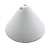 Canopy White Plastic Diameter 110 mm with Locking Screw for