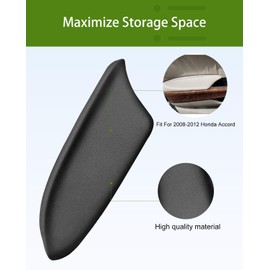 UMISHI Auto Armrest Vinyl Front Door Panels Armrest Lid for 2008 2009 2010 2011 2012 Honda Accord (Black, Door Panels Armrest)