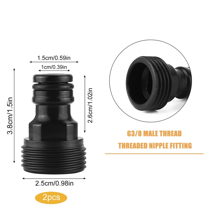 Hose Coupling 3/4 Inch Hose Connection Tap Adapter Garden Hose