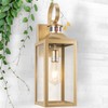 Large Motion Sensor Outdoor Wall Light 20" - Gold Dusk