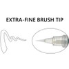 Kuretake CNBW-01S White ZIG CARTOONIST White Brush Pen, Extra Fine
